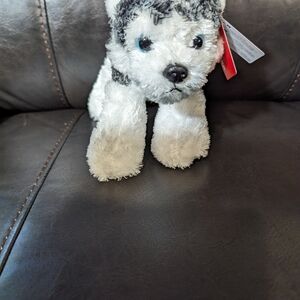 Aurora Mini Huskey. floppsie . Name is Mush. Realistic. EUC. 6 inches.